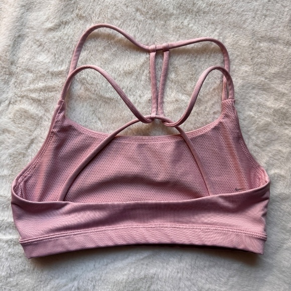 Nike Dri Fit Indy Size XS Pink Strappy Sports Bra - Picture 2 of 5